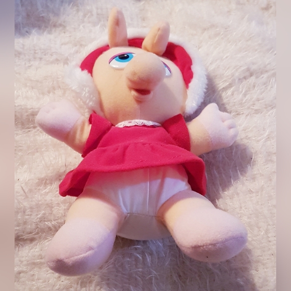 1987 The Muppet Babies Miss Piggy Plush Toy McDonald's Happy Meal Toy Christmas - Picture 7 of 11